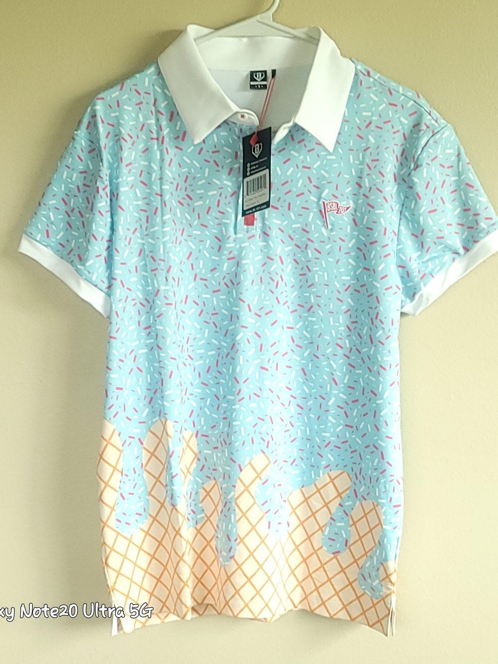 BaseballLifestyle101 IceCream Two-Tone Polo S NWT Deadstock SoldOut Cotton Candy